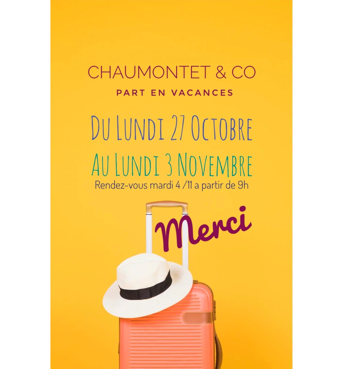 Chaumontet & Co part en vacances