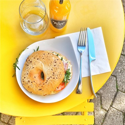 bagel mimosa